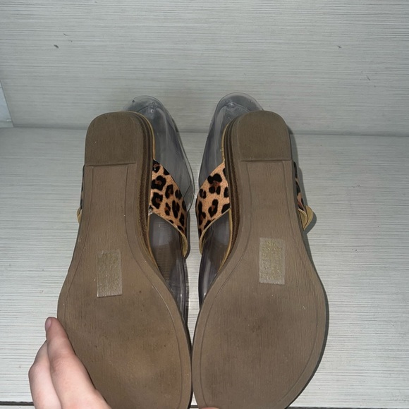 BLOWFISH Malibu Leopard Animal Print Patent Heel Sandals - Picture 3 of 7